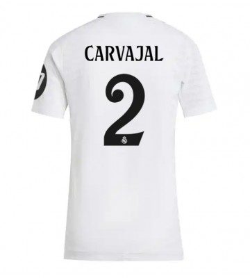 Real Madrid Daniel Carvajal #2 Primera Equipación Mujer 2024-25 Manga Corta